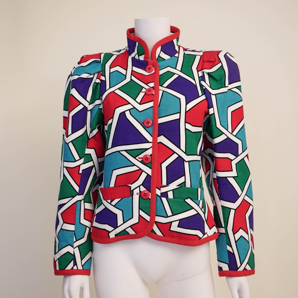 Saint Laurent Color Block Jacket - image 2